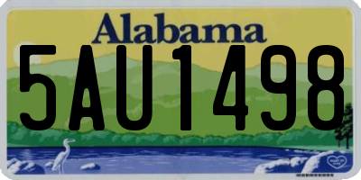 AL license plate 5AU1498