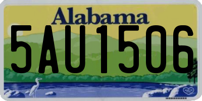 AL license plate 5AU1506