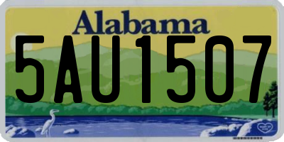 AL license plate 5AU1507