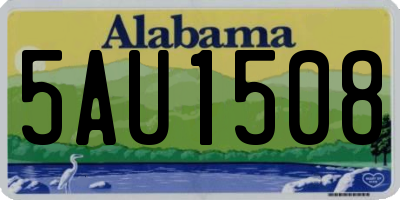 AL license plate 5AU1508