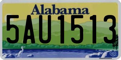 AL license plate 5AU1513