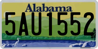 AL license plate 5AU1552