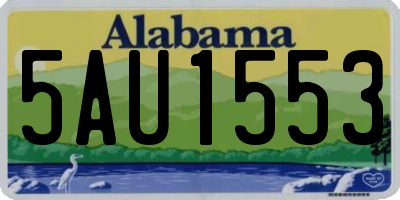 AL license plate 5AU1553
