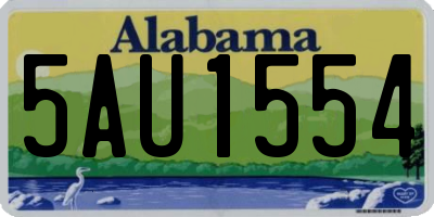 AL license plate 5AU1554