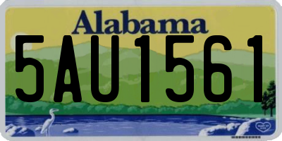 AL license plate 5AU1561
