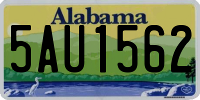 AL license plate 5AU1562