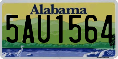 AL license plate 5AU1564
