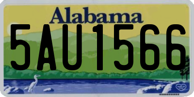 AL license plate 5AU1566