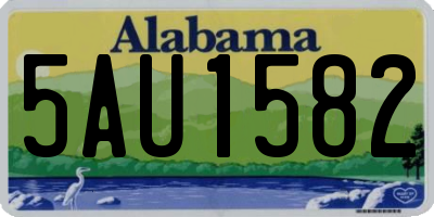 AL license plate 5AU1582