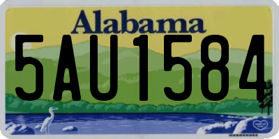 AL license plate 5AU1584