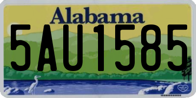 AL license plate 5AU1585