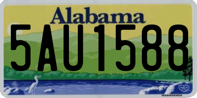 AL license plate 5AU1588