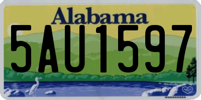 AL license plate 5AU1597