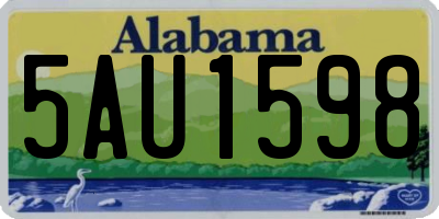 AL license plate 5AU1598