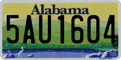 AL license plate 5AU1604