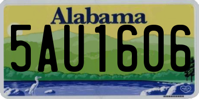 AL license plate 5AU1606