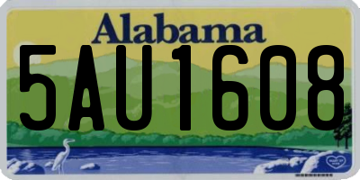 AL license plate 5AU1608