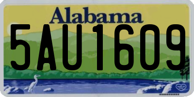 AL license plate 5AU1609