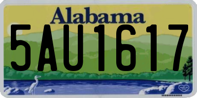 AL license plate 5AU1617
