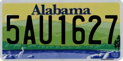 AL license plate 5AU1627