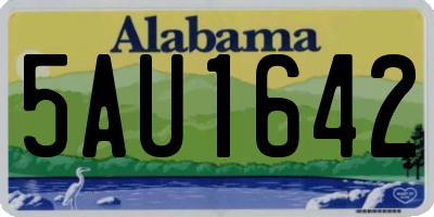 AL license plate 5AU1642