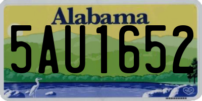 AL license plate 5AU1652