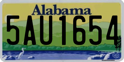 AL license plate 5AU1654