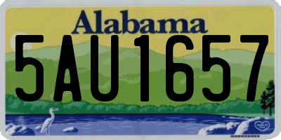 AL license plate 5AU1657