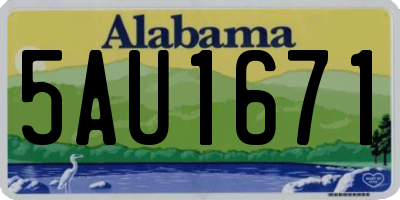 AL license plate 5AU1671