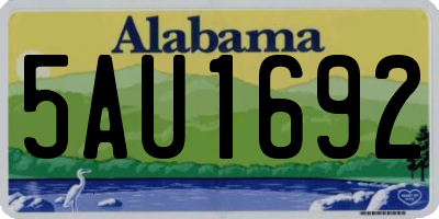 AL license plate 5AU1692