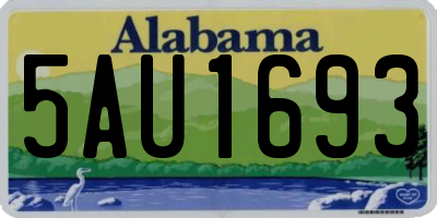 AL license plate 5AU1693