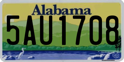 AL license plate 5AU1708