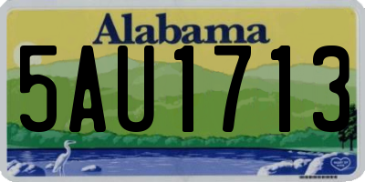 AL license plate 5AU1713