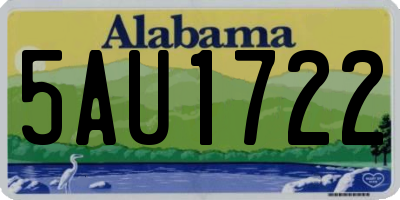 AL license plate 5AU1722
