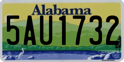 AL license plate 5AU1732