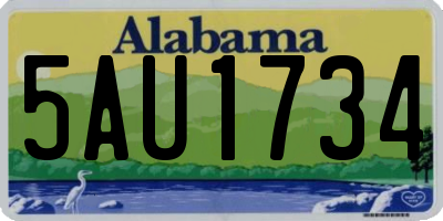 AL license plate 5AU1734