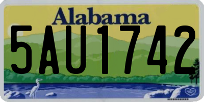 AL license plate 5AU1742