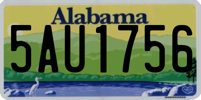 AL license plate 5AU1756