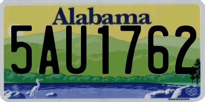 AL license plate 5AU1762