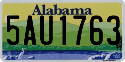 AL license plate 5AU1763