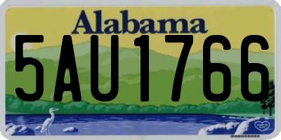 AL license plate 5AU1766
