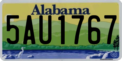 AL license plate 5AU1767