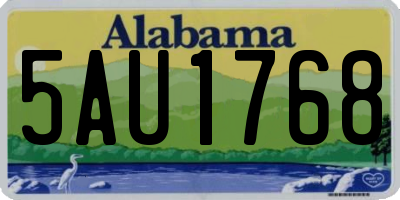 AL license plate 5AU1768
