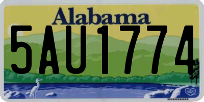 AL license plate 5AU1774