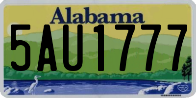 AL license plate 5AU1777
