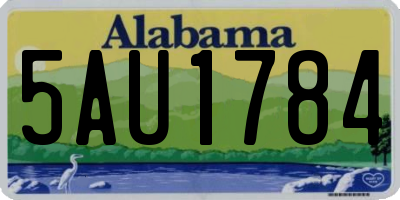 AL license plate 5AU1784