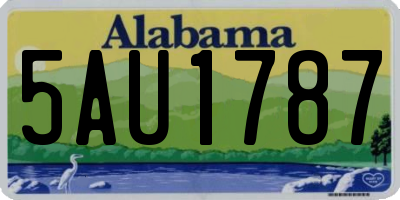 AL license plate 5AU1787