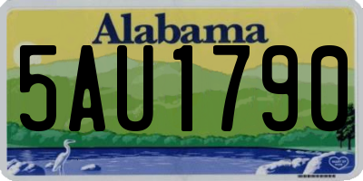 AL license plate 5AU1790