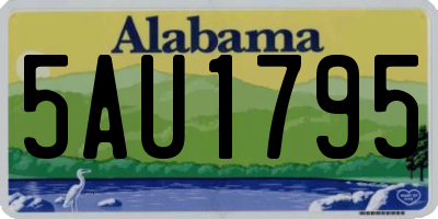 AL license plate 5AU1795