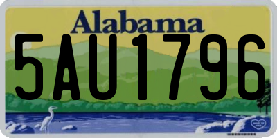 AL license plate 5AU1796